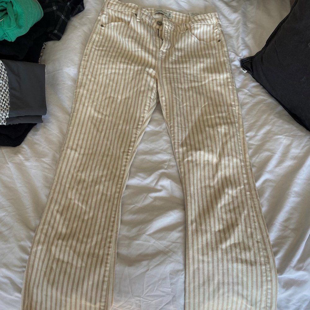 High Rise Ankle Flare Jeans